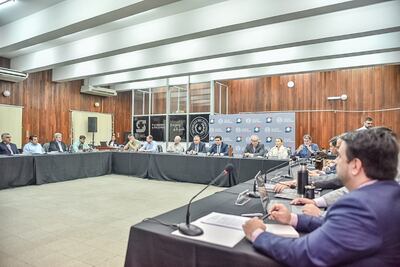 Vista del conversatorio organizado por Senacsa, con todos los actores de la cadena de valor de la carne.