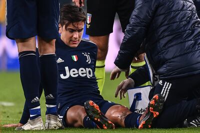 Paulo Dybala se retiro lesionado en el juego de la Juventus