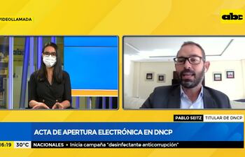 Acta de apertura electrónica en DNCP