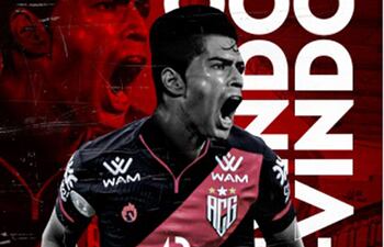 Brian Montenegro, jugador paraguayo del Atlético Goianiense.