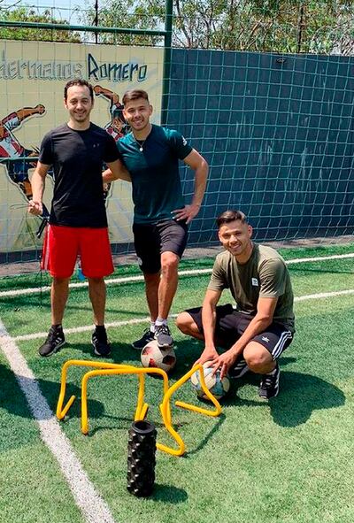 Los hermanos Romero, con el "vetado" Wilhelm Guimaraes.