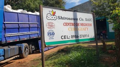 La empresa "Shirosawa" acopia sésamo en San Pedro.