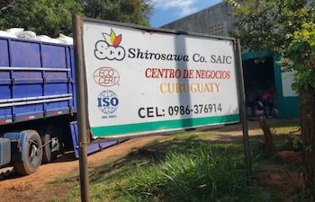 La empresa "Shirosawa" acopia sésamo en San Pedro.