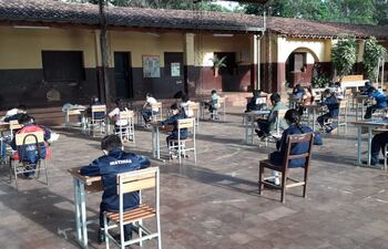 Aplicación de prueba del SNEPE, en el año 2018. Los resultados se darán a conocer hoy.