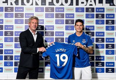 James Rodríguez es nuevo futbolista del Everton de Inglaterra.