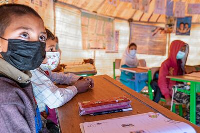 Niñas en un centro educativo de Irán (foto referencial).