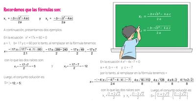 Ecuaciones cuadráticas