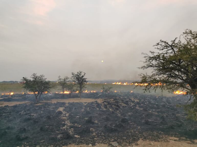 Líneas de fuego siguen presentes en San Miguel (Gentileza).