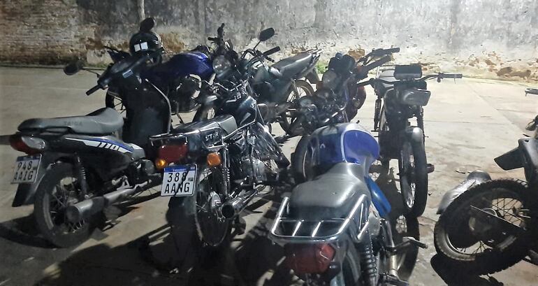 Unas siete motocicletas fueron incautadas por carecer de documentos al momento de verificación de vehículos en Carapeguá