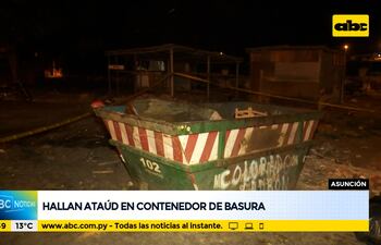 Hallan ataúd en contenedor de basura