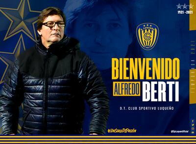 Alfredo Berti será el entrenador de Sportivo Luqueño