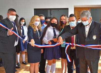 Inauguración de las nuevas obras en el colegio de Villarrica.