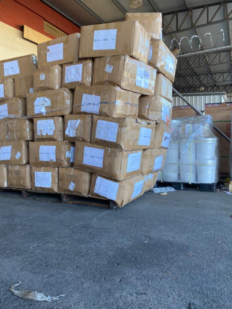 Cargamento de insumos médicos