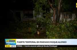 Fuerte temporal en Mariano Roque Alonso