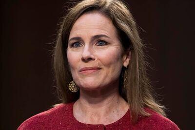 En la imagen, la jueza ultraconservadora de EE.UU., Amy Coney Barrett.