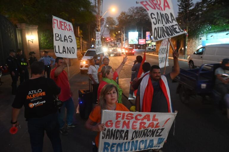 El tránsito no fue obstaculizado por los manifestantes.