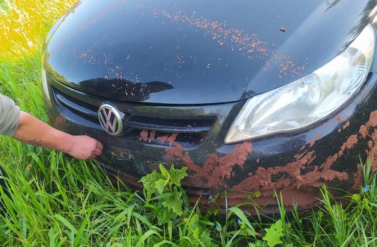 Automóvil de la víctima.