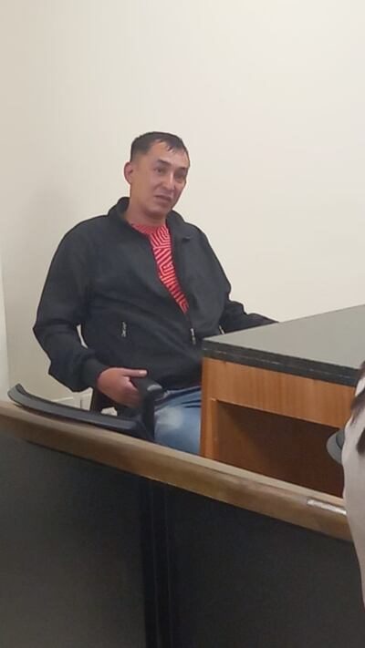 Nelson Escurra Benítez, alias "Ayesa", este martes en el banquillo de los acusados.