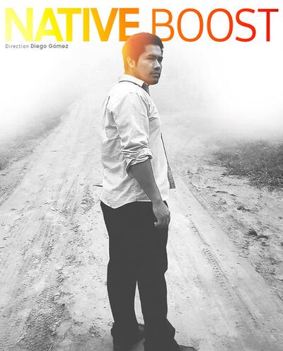 Afiche del cortometraje documental, con el título en inglés, sobre la historia de Melanio Pepangi.