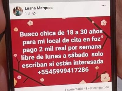 Una de las publicaciones en redes sociales del presunto abusador serial para captar a sus víctimas.