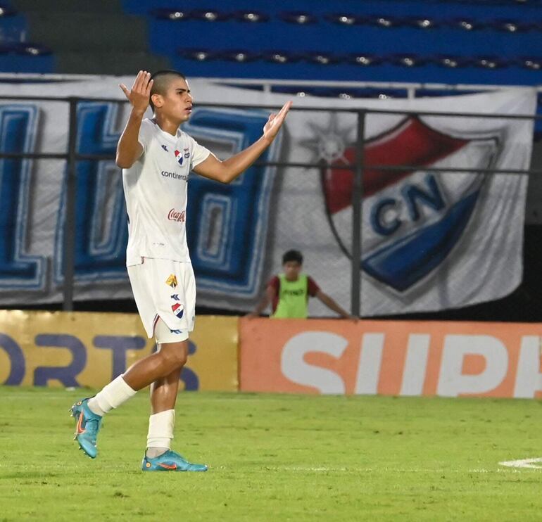 Francisco Morel, el joven de Nacional que ya lleva dos goles en sus primeros dos partidos en Primera División.