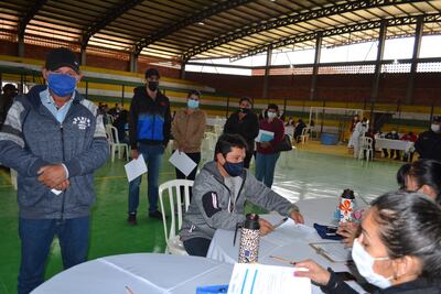 Poca concurrencia para vacunarse contra el covid-19 en San Juan Bautista, Misiones.