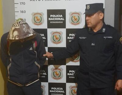 Edison Robert Reckziegel Caballero, detenido luego de atropellar a un inspector de tránsito.