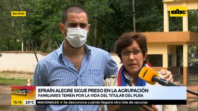 Myryan Irún de Alegre responsabiliza al presidente en ejercicio Mario Abdo, y a Horacio Cartes de lo que le pueda pasar a su marido.