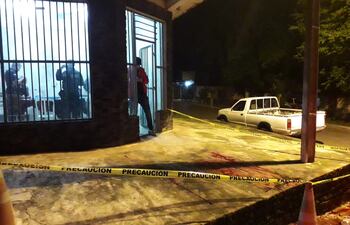 Local de juegos de azar en el que ocurrió el tiroteo en San Pedro del Paraná, Itapúa