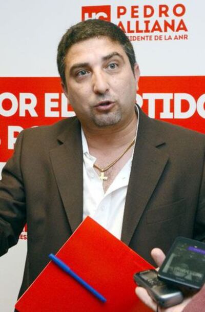 El apoderado de la Asociación Nacional Republicana (ANR), Wildo Almirón.