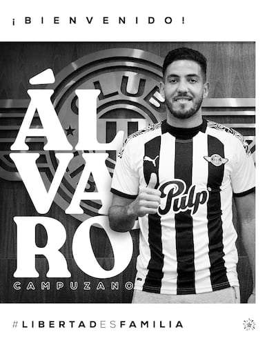 Alvaro Campuzano, nuevo jugador de Libertad.