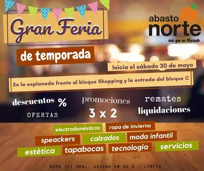 Invitan a la feria del Abasto Norte