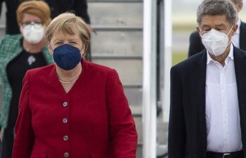Angela Merkel y su marido Joachim Sauer