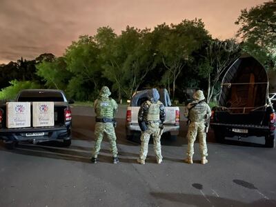 Las evidencias incautadas por los intervinientes fueron trasladadas al depósito de la Receita Federal.