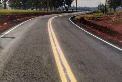 El nuevo asfaltado conecta con la ruta "Corredor de Exportación" que también está en plena ejecución.
