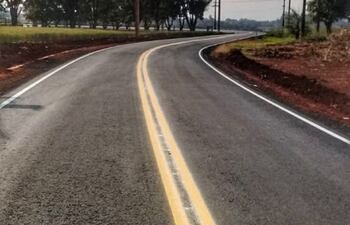 El nuevo asfaltado conecta con la ruta "Corredor de Exportación" que también está en plena ejecución.