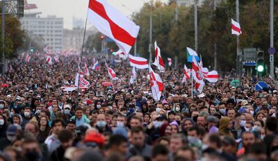 Bielorrusos se lanzaron de nuevo a las calles el fin de semana en rechazo a la reelección del presidente Alexander Lukashenko.
