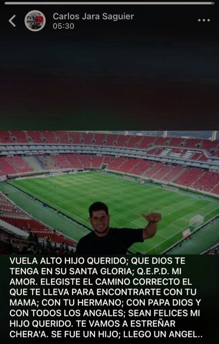 Carlos Jara Saguier vía Whatsapp.