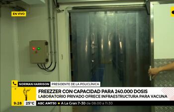 Laboratorio privado ofrece "ultrafreezer" a Salud para almacenar vacunas
