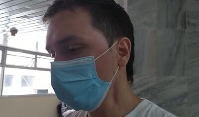 Nicolás Oddone, quien denunció haber sido agredido por Inés Zarza, que a su vez alega acoso y defensa propia.