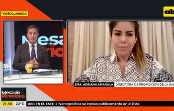 Adriana Amarilla, Directora de Promoción de la Salud del Ministerio de Salud.