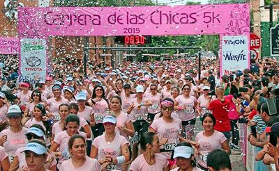 Imagen de la Carrera de las Chicas, realizada el domingo 24 de marzo del año 2019 y que reunió a más de 2.500 mujeres.