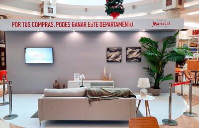 En el Shopping Mariscal, en la fecha, se sortea un flamante departamento amoblado.