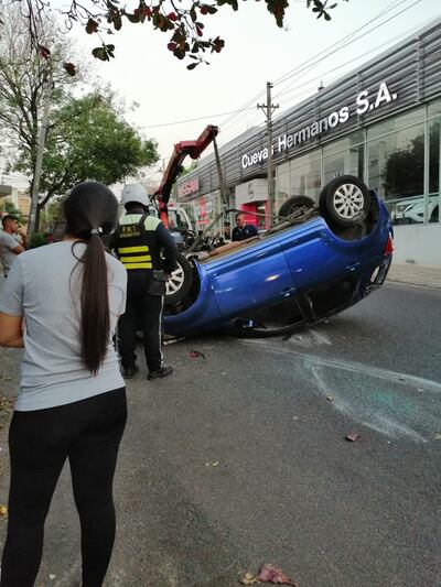 Otro accidente en Abay y Caballero, Asunción