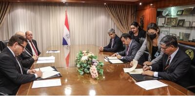 La firma del convenio se llevó a cabo esta mañana en la sede del Poder Judicial.