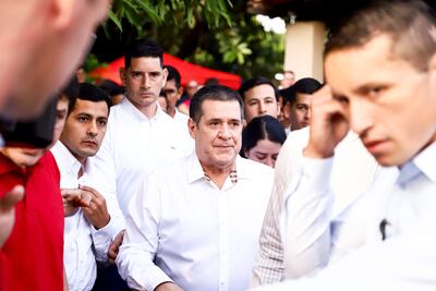 ARCHIVO - Horacio Cartes, expresidente de Paraguay y Presidente de la Asociación Nacional Republicana (ANR). EFE/Nathalia Aguilar