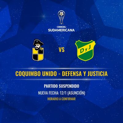 Falta definir el horario y el estadio.