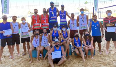 Los mejores clasificados de la segunda etapa del Circuito Paraguayo de Vóley de Playa 2021 de los torneos femenino y masculino A y B, en las arenas del Estadio Mundialista Los Pynandi en el Comité Olímpico.