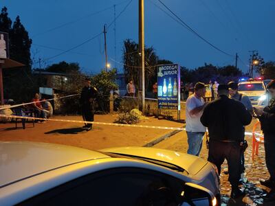 Lugar donde ocurrió el crimen en la tarde de este miércoles