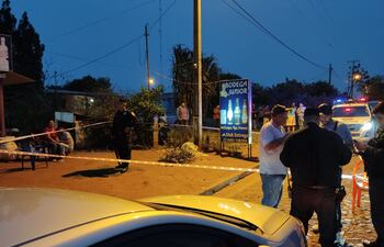 Lugar donde ocurrió el crimen en la tarde de este miércoles